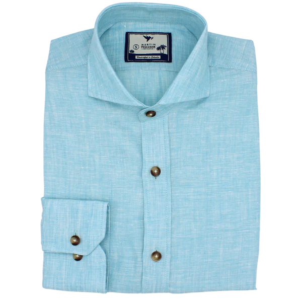 CAMISA LINO CUELLO FRANCÉS EUROPEAN FLAX - BAIA