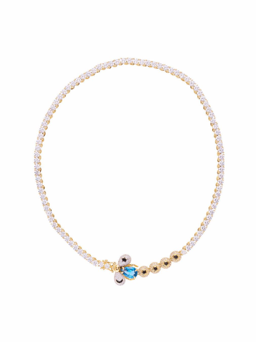 CADENA TENNIS ABEJA KEMET TOPACIO CRISTAL