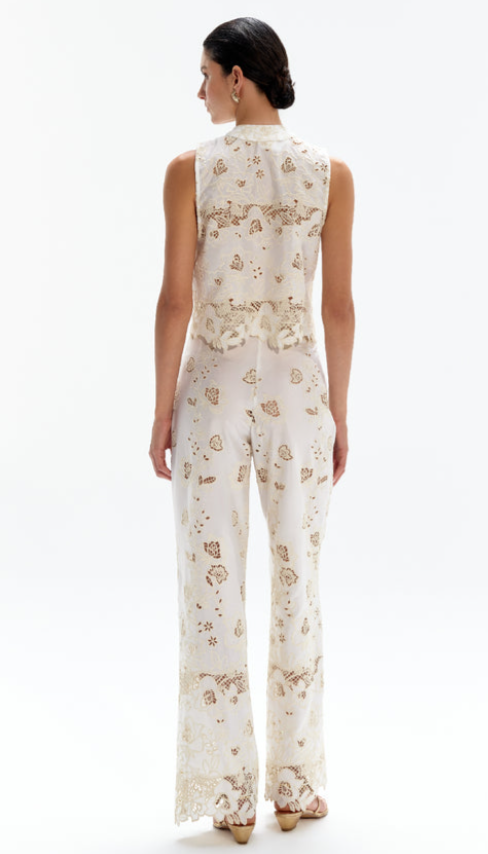 AGAPANTO CRÈME BLOUSE TOP & TIVOLI CRÈME LONG PAQNTS