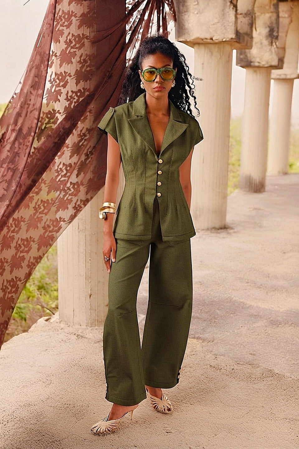 THE CHLOE SET ARMY GREEN
