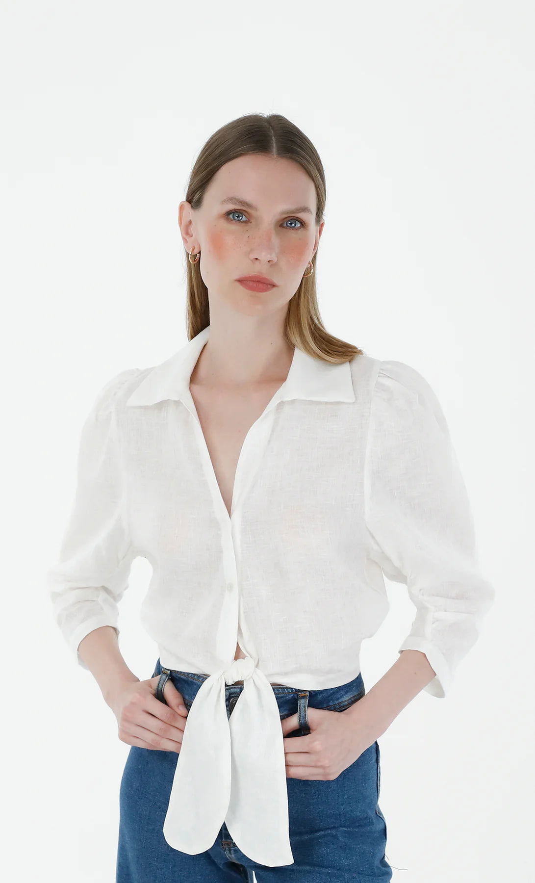 RANDIA OFF WHITE TOP - BAIA