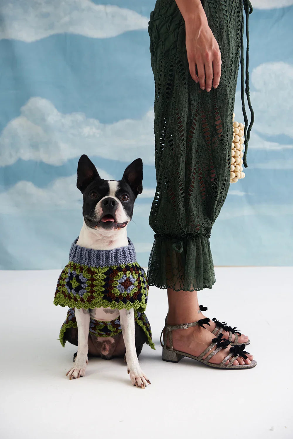 PEACE & LOVE VEST IN GREEN & ROMANCE DANCE AFFAIR PANT IN GREEN