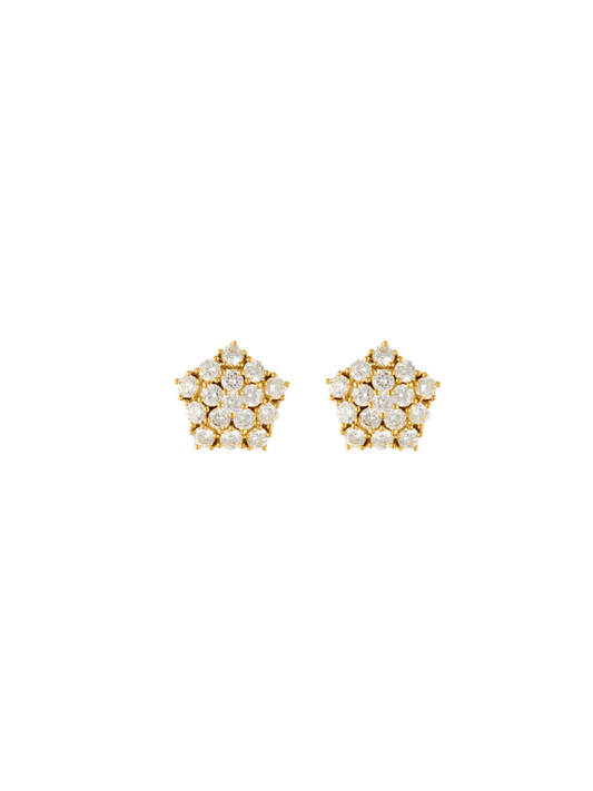 TOPOS SEMI ESTRELLA CRYSTAL DORADO