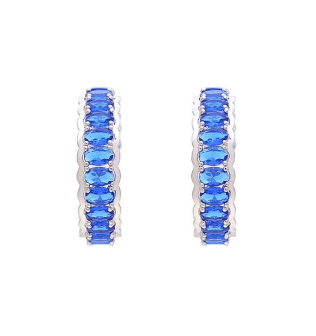 HOOPS LANTANA OVALO FULL AZUL-RODIO