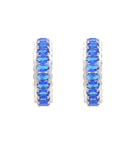 HOOPS LANTANA OVALO FULL AZUL-RODIO