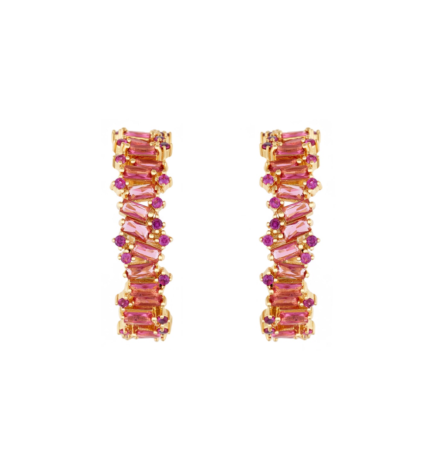 HOOPS IRREGULAR BAGUETTES RUBÍ