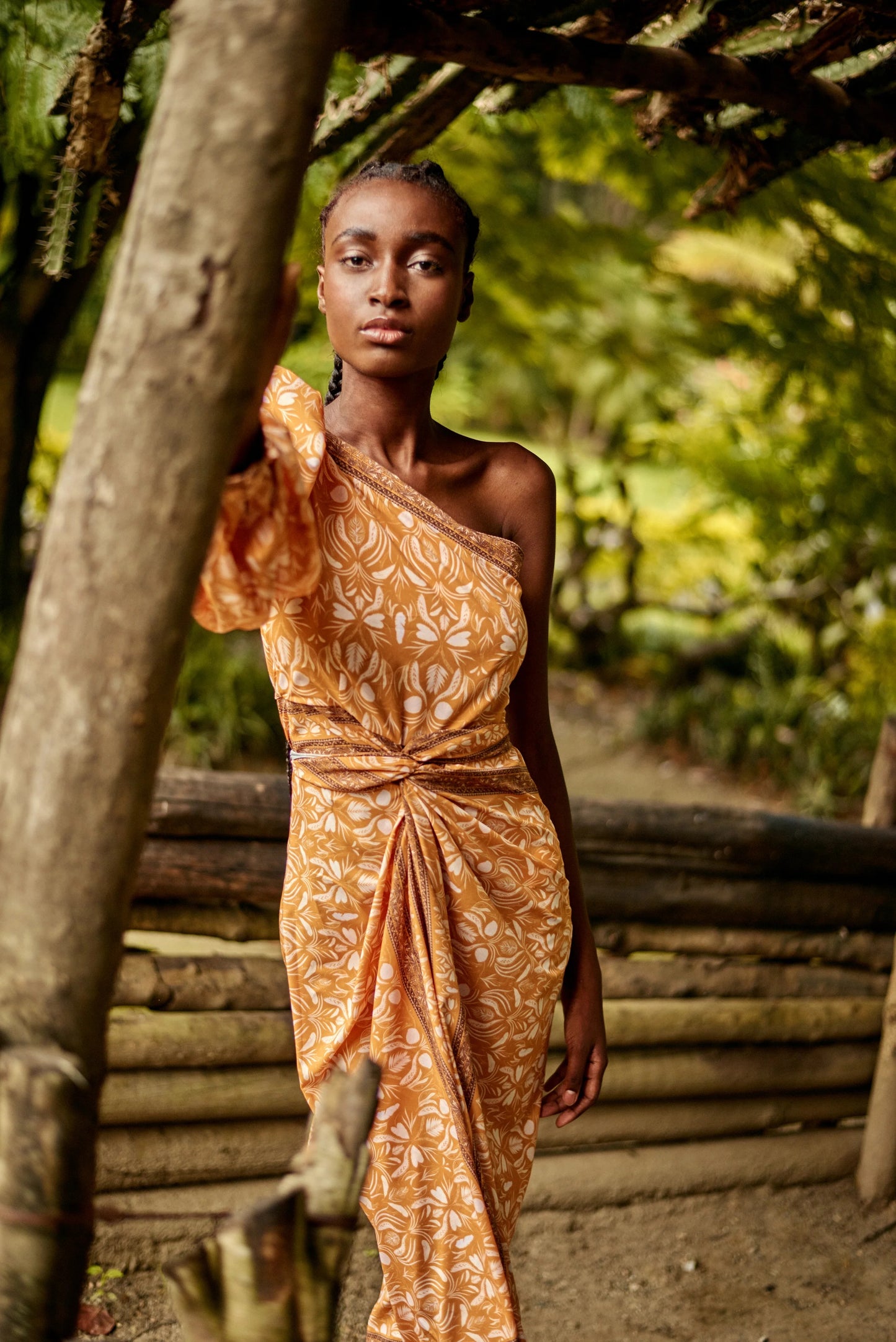 DRESS RAYON MUSTARD