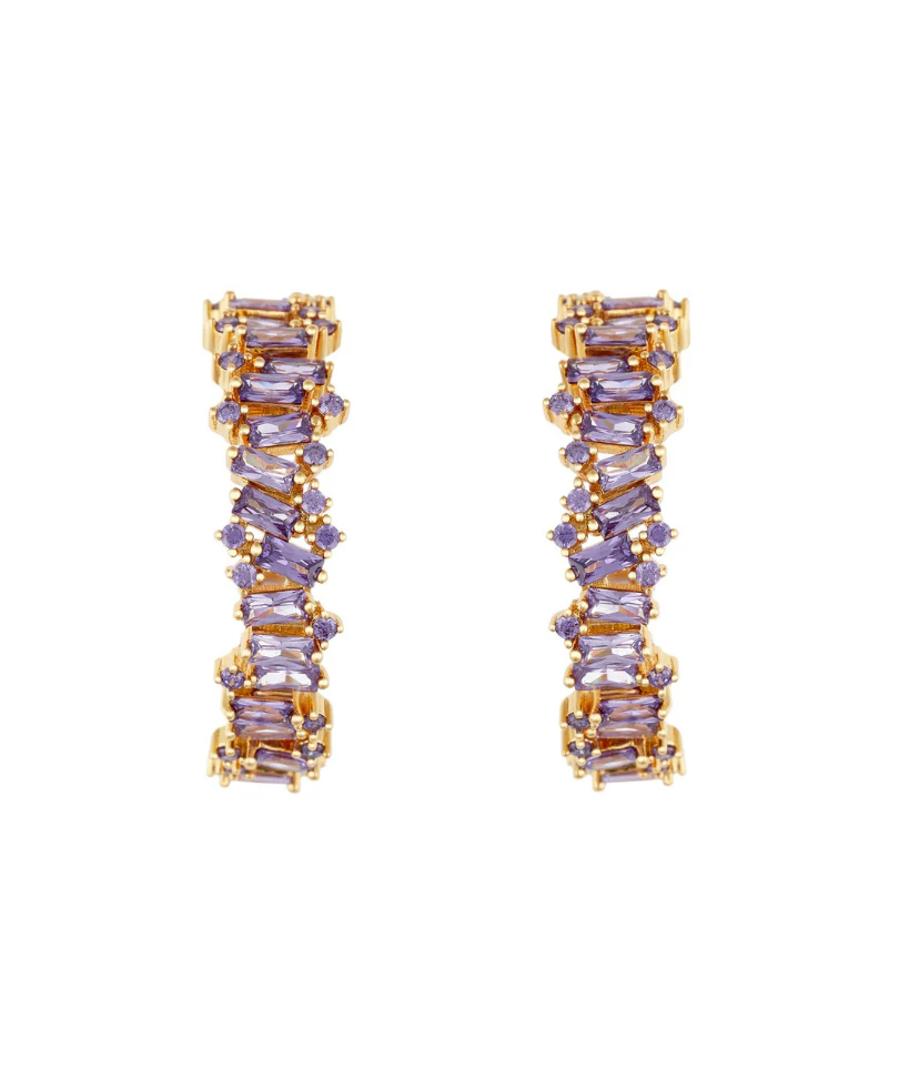 HOOPS IRREGULAR BAGUETTES AMATISTA