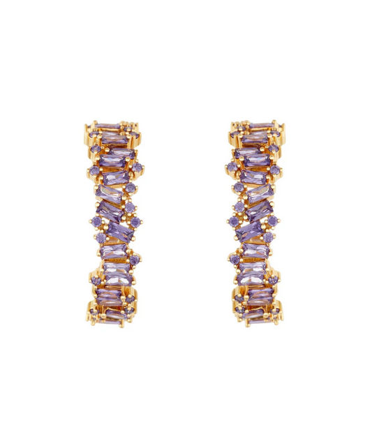 HOOPS IRREGULAR BAGUETTES AMATISTA