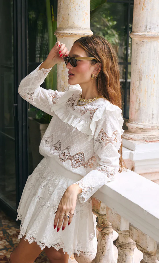 BLOUSE TOP GIULIA & MINI SKIRT SPERONE