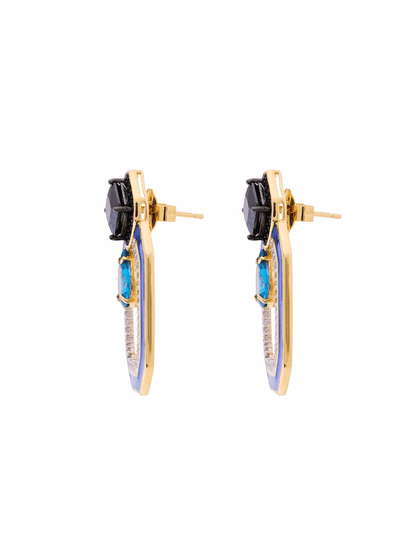 ARETES MESMERA MISI AZUL ONYX