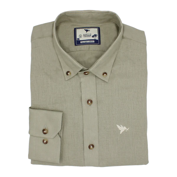 CAMISA DE LINO BUTTON DOWN - BAIA