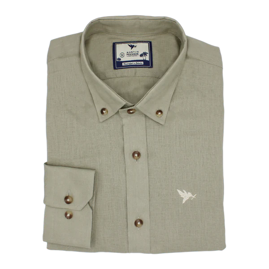 CAMISA DE LINO BUTTON DOWN - BAIA