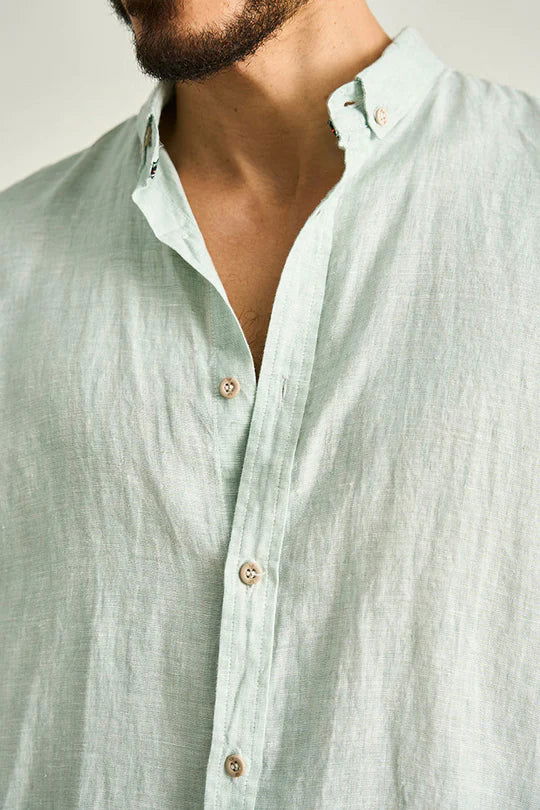 CAMISA DE LINO MANGA CORTA - BAIA