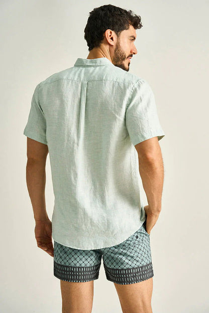 CAMISA DE LINO MANGA CORTA - BAIA