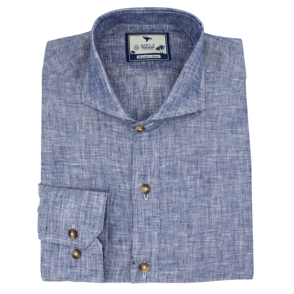 CAMISA LINO CUELLO FRANCÉS EUROPEAN FAX - BAIA