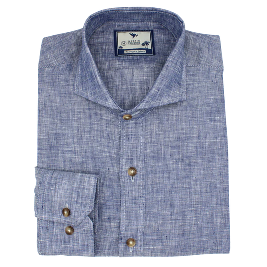 CAMISA LINO CUELLO FRANCÉS EUROPEAN FAX - BAIA