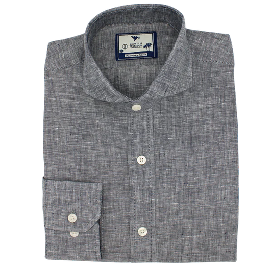 CAMISA LINO CUELLO FRANCÉS EUROPEAN FLAX - BAIA