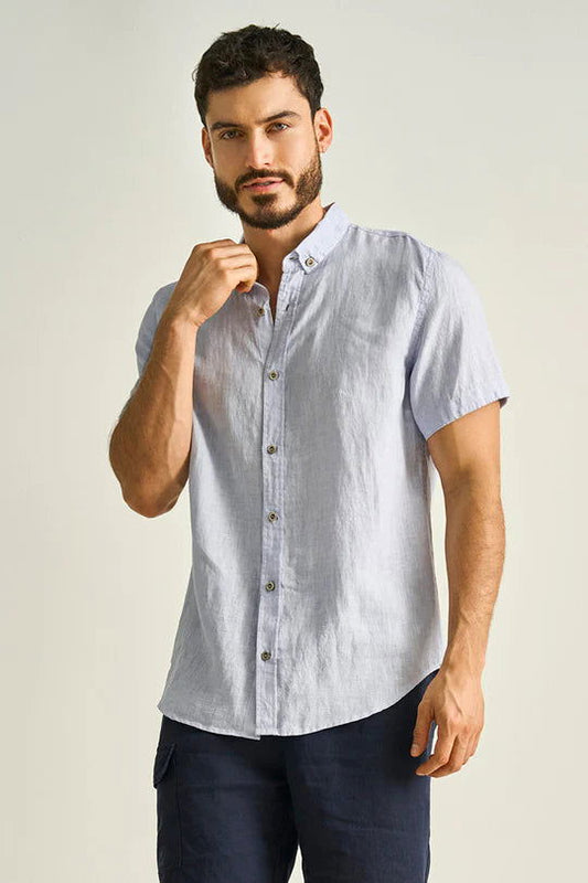 CAMISA LINO MANGA CORTA - BAIA