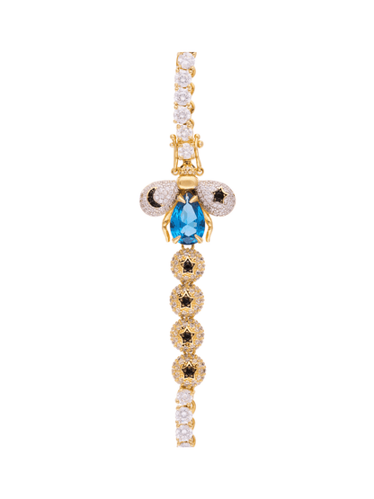 CADENA TENNIS ABEJA KEMET TOPACIO CRISTAL