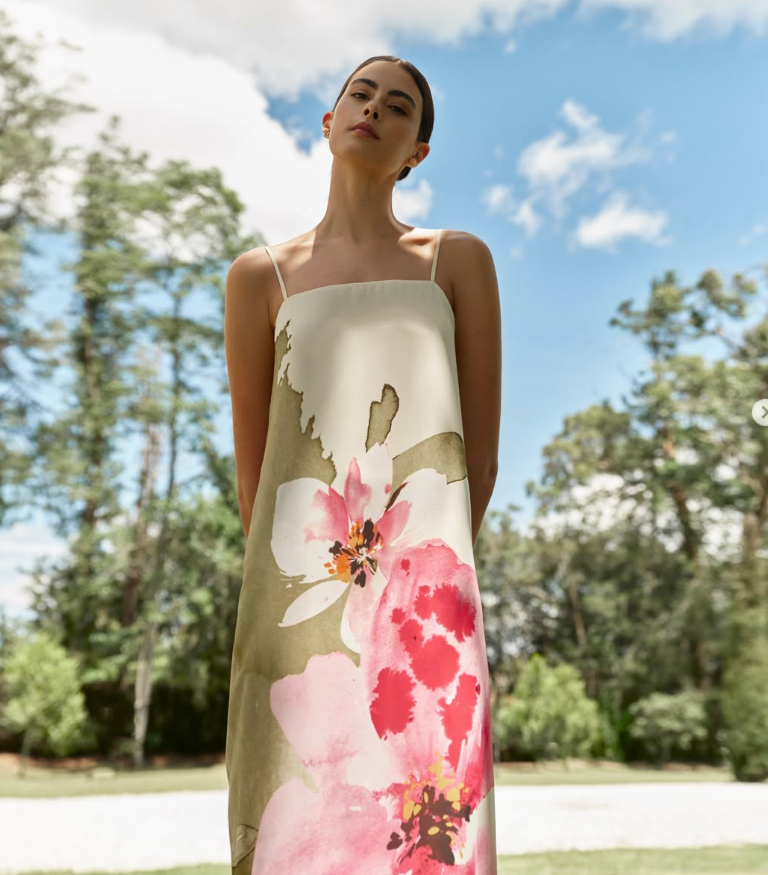 JAVA TROPICAL LONG DRESS