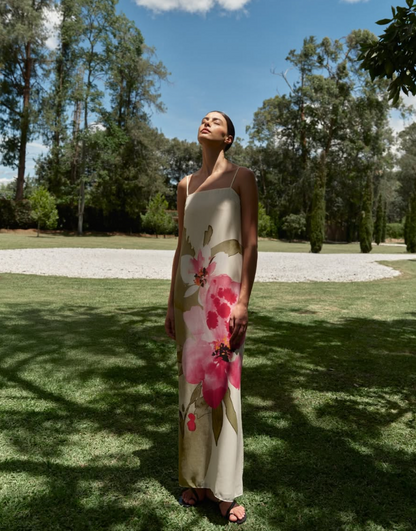 JAVA TROPICAL LONG DRESS