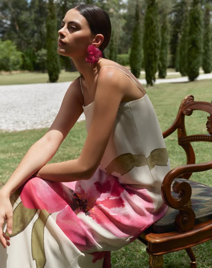 JAVA TROPICAL LONG DRESS