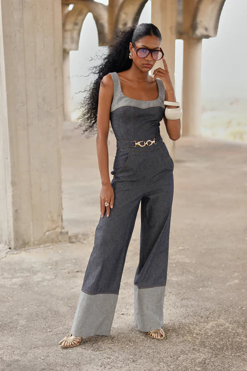 THE RICHIE DENIM JUMPSUIT
