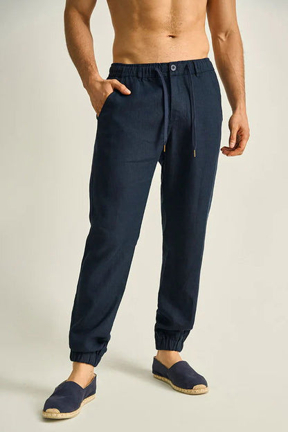 PANTALÓN TIPO JOGGER DE LINO - BAIA