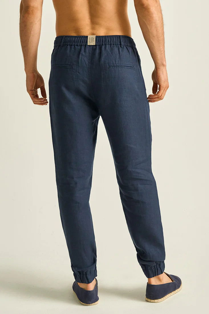 PANTALÓN TIPO JOGGER DE LINO - BAIA