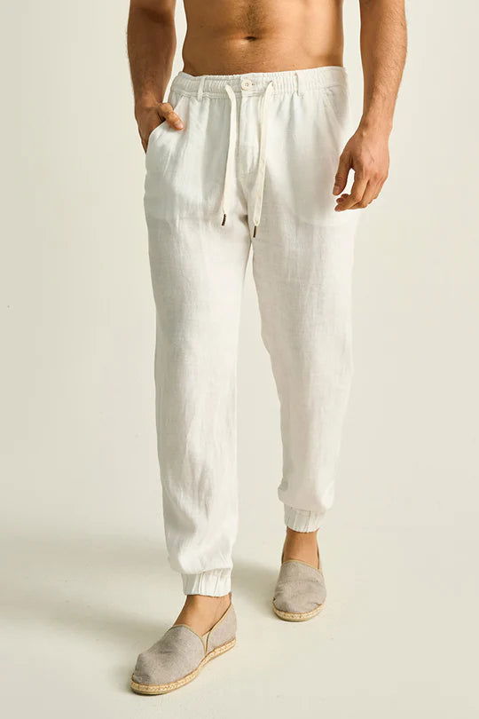 PANTALÓN TIPO JOGGER DE LINO - BAIA