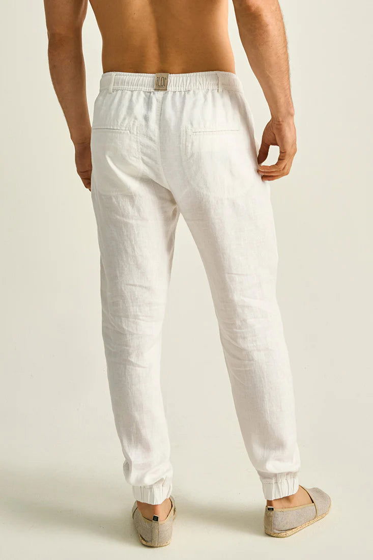 PANTALÓN TIPO JOGGER DE LINO - BAIA