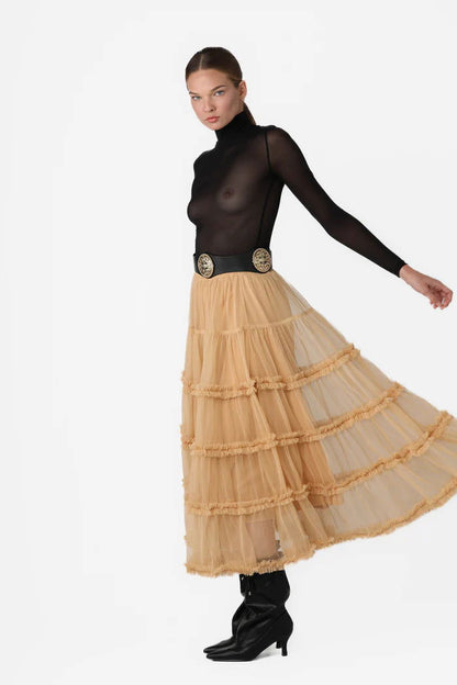 PEARL TULLE SKIRT - BAIA