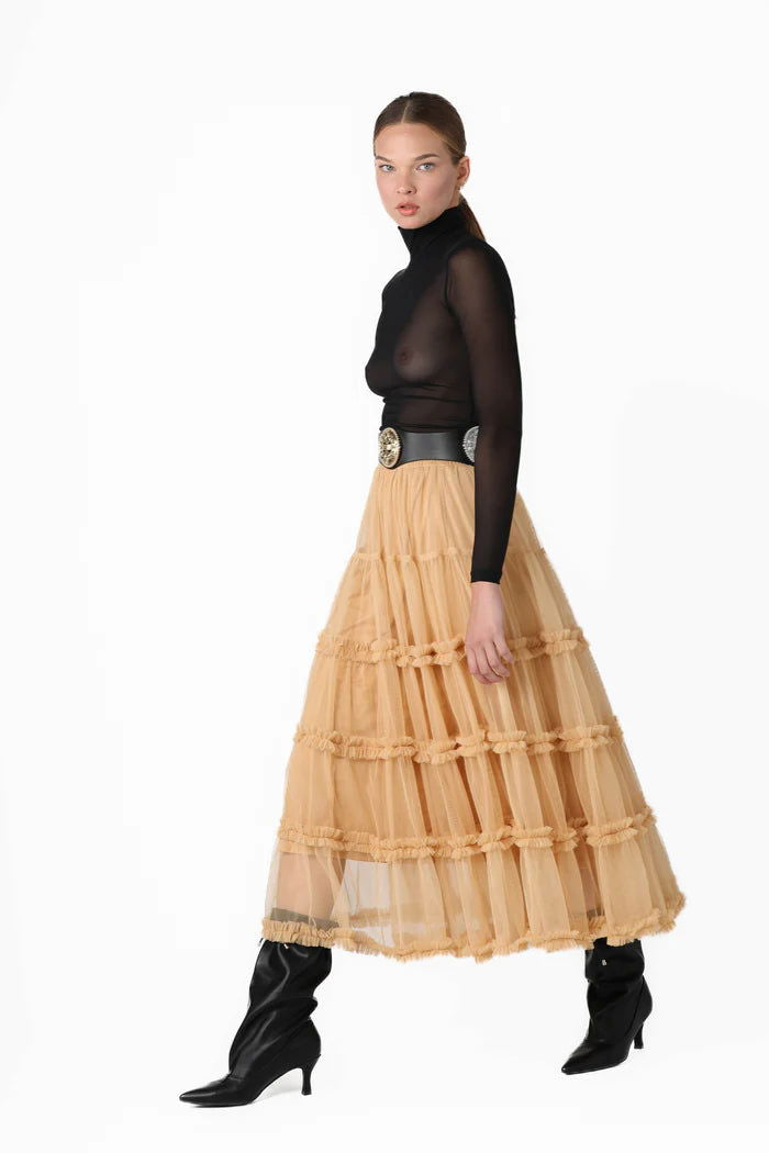 PEARL TULLE SKIRT - BAIA