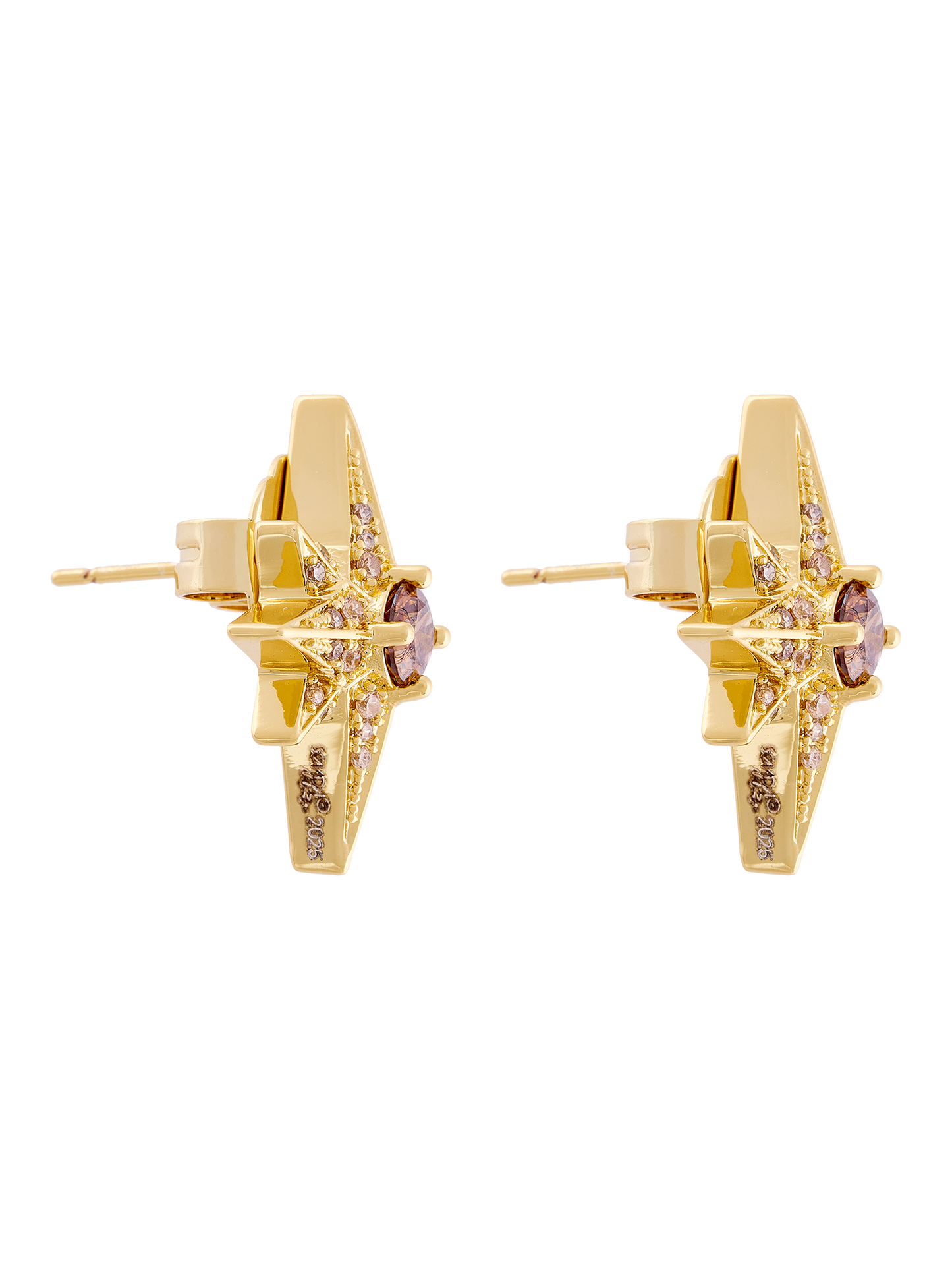 MINI STAR CHOCOLATE STUD EARRINGS
