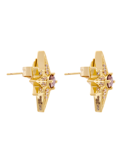 MINI STAR CHOCOLATE STUD EARRINGS