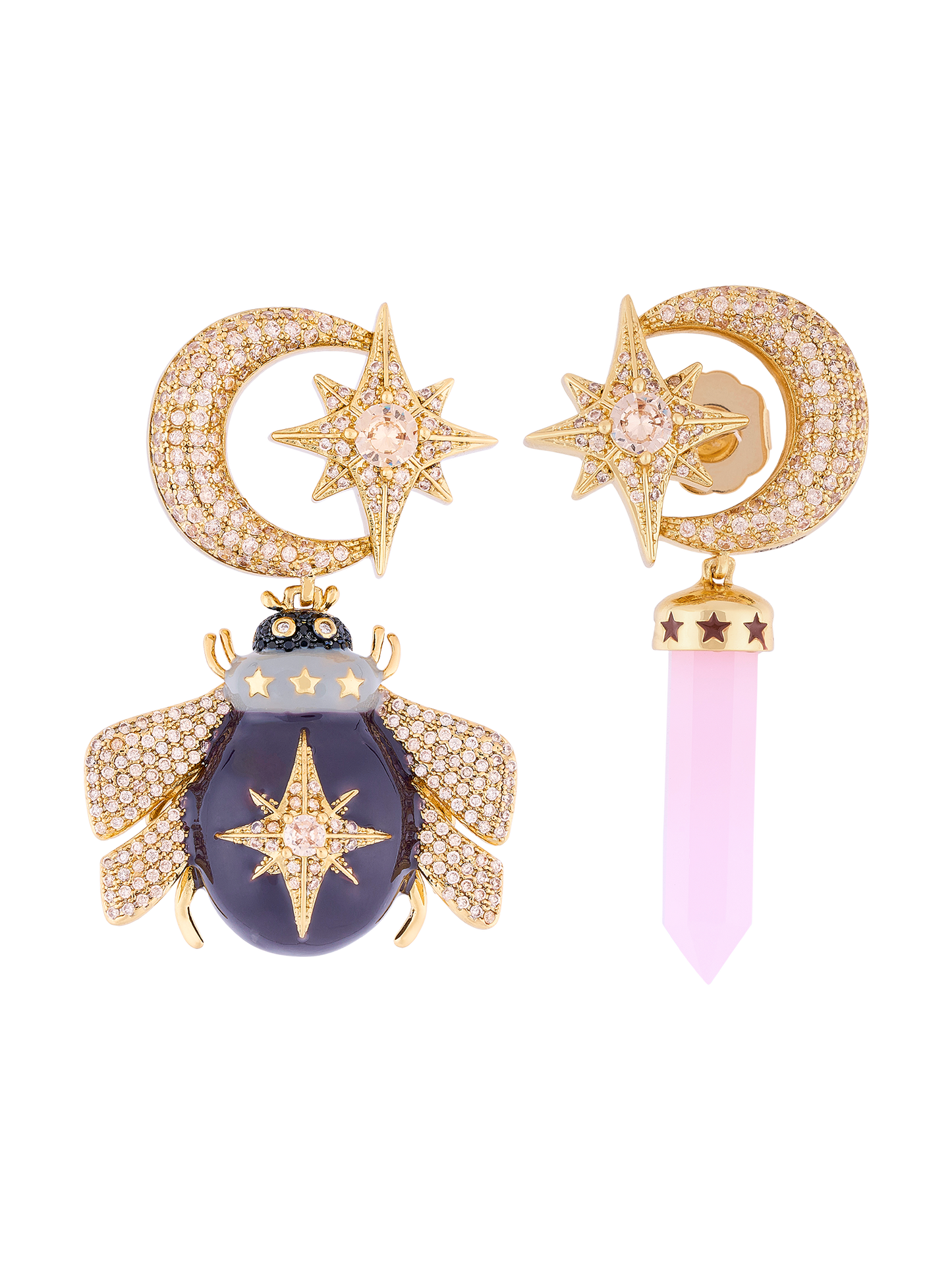 DUSK CHOCOLATE  BEE EARRINGS