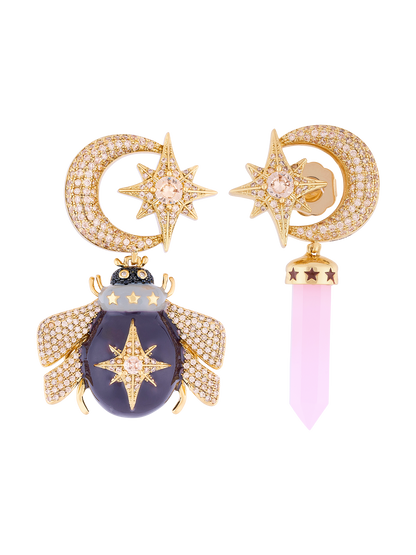 DUSK CHOCOLATE  BEE EARRINGS