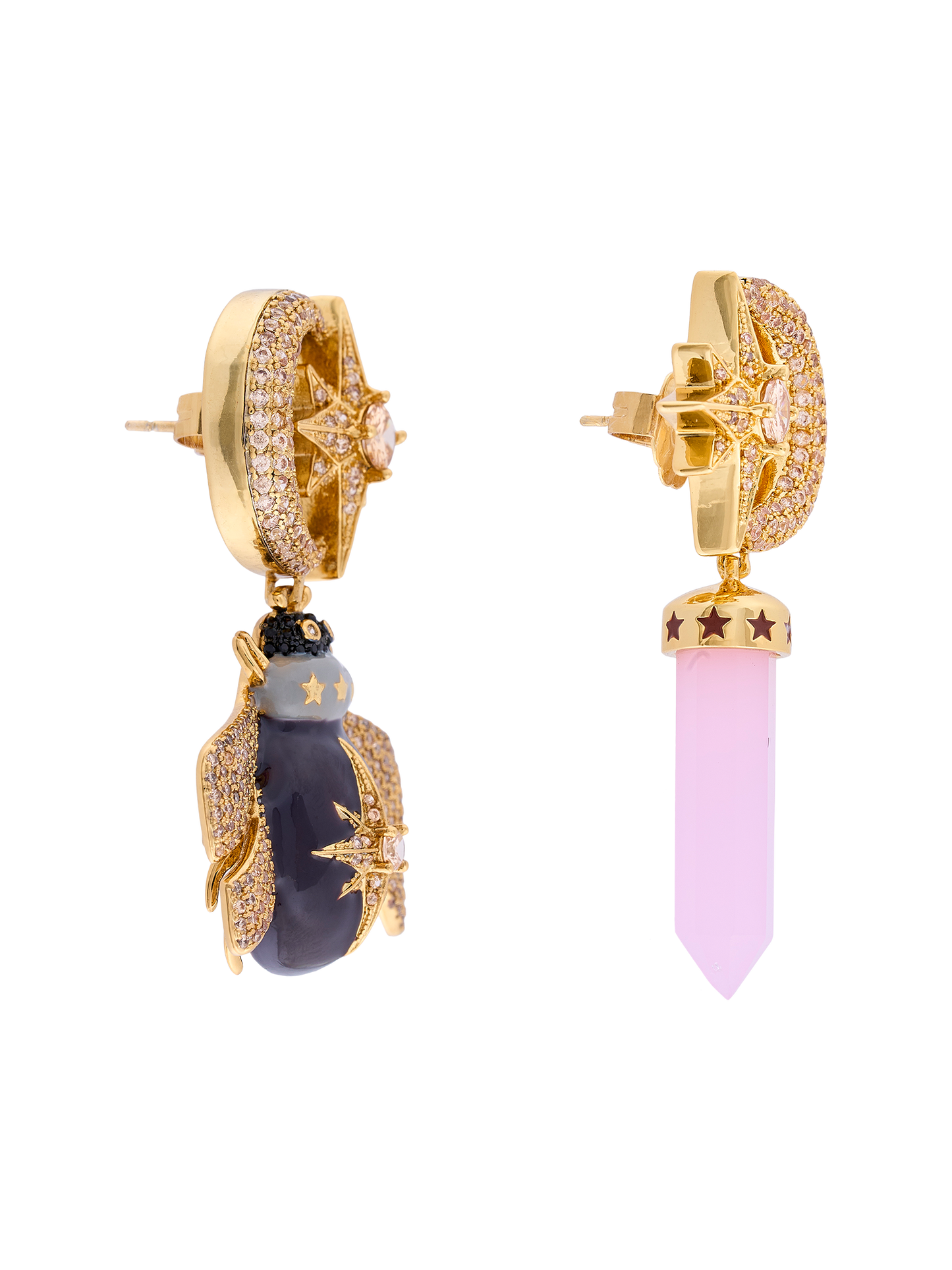 DUSK CHOCOLATE  BEE EARRINGS