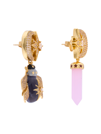 DUSK CHOCOLATE  BEE EARRINGS
