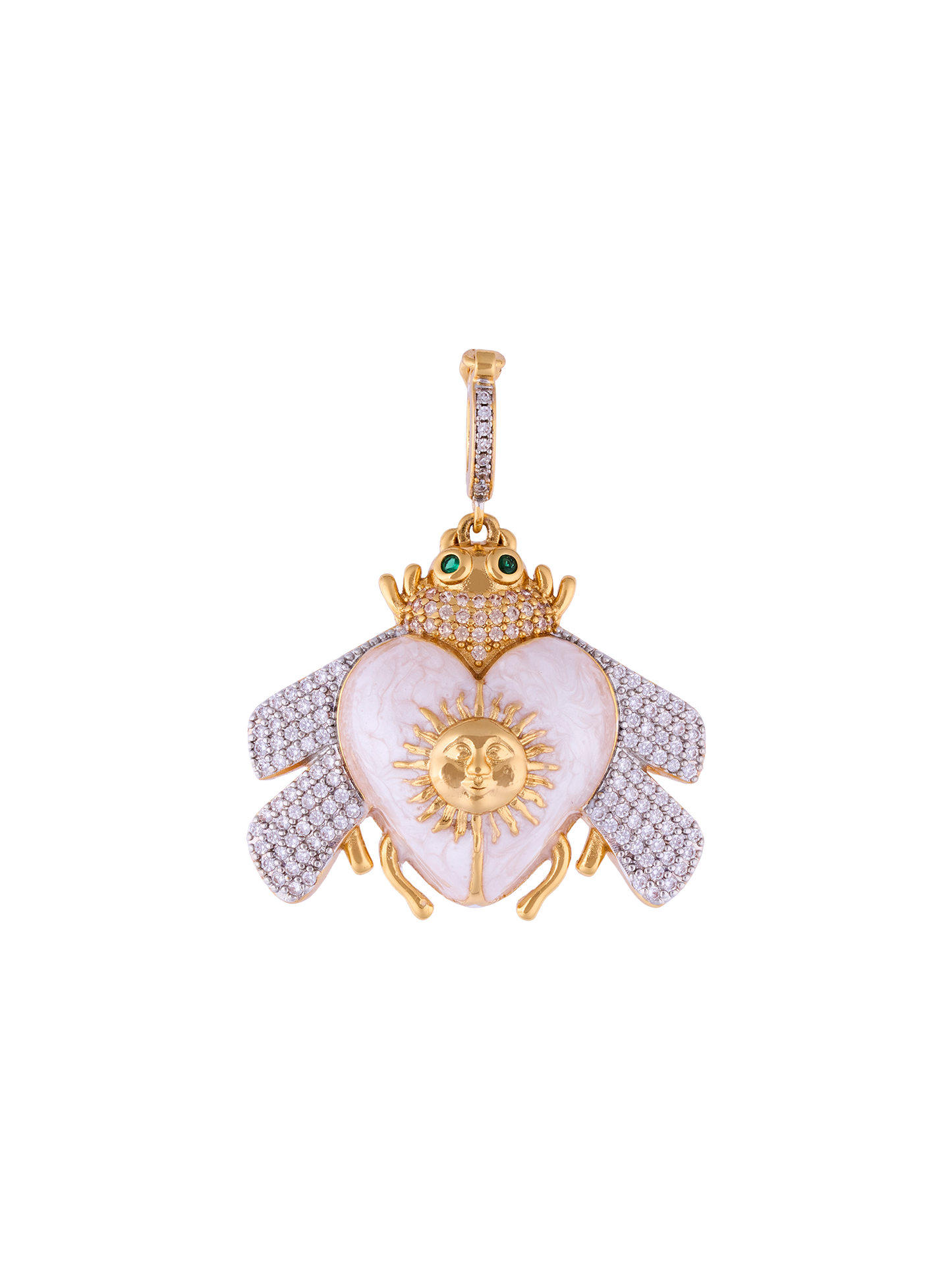 SUNSET NACRE BEE PENDANT PEARL