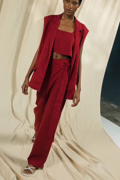 SET MIA VEST, ACENTO TOP Y CORCHEA PANTS - BAIA