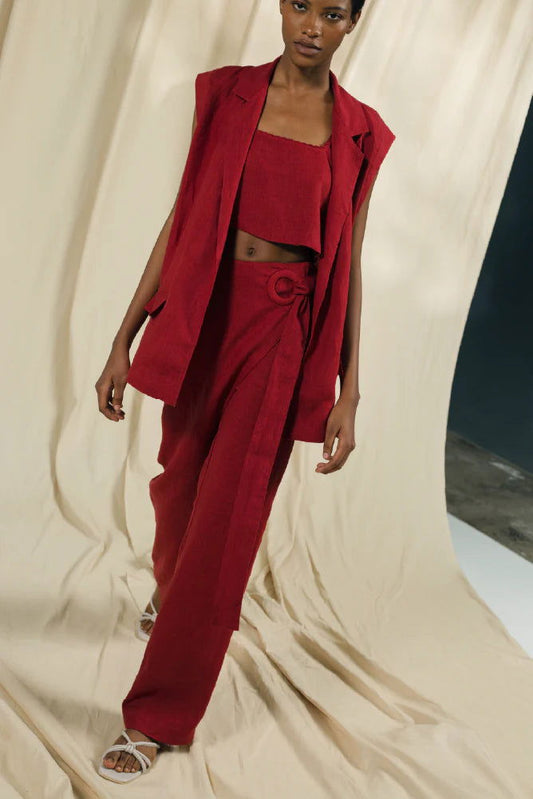 SET MIA VEST, ACENTO TOP Y CORCHEA PANTS - BAIA