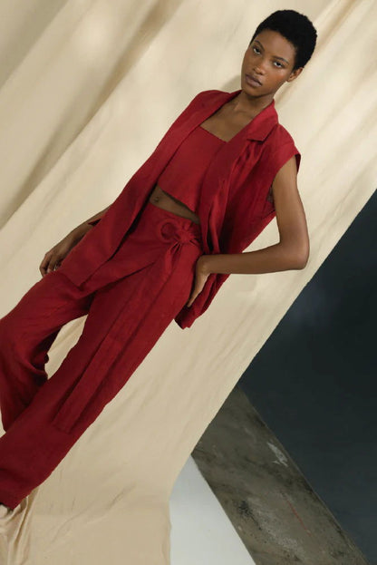 SET MIA VEST, ACENTO TOP Y CORCHEA PANTS - BAIA