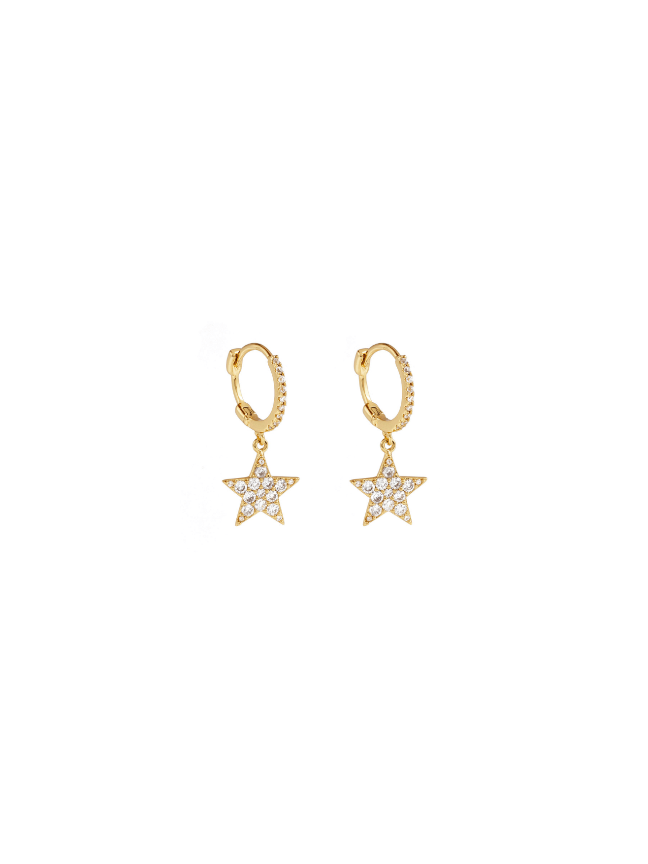 MINI HOOPS ESTRELLITA MIMOSA CRYSTAL
