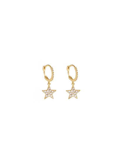 MINI HOOPS ESTRELLITA MIMOSA CRYSTAL