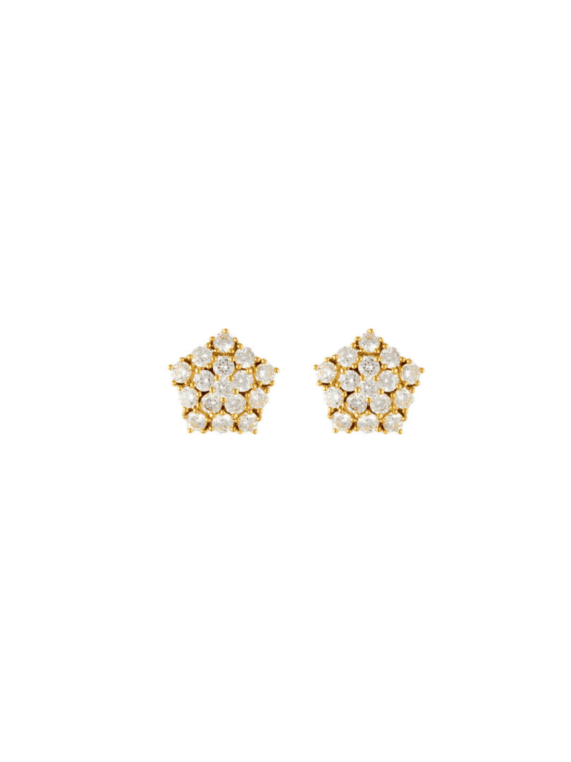 TOPOS SEMI ESTRELLA CRYSTAL DORADO