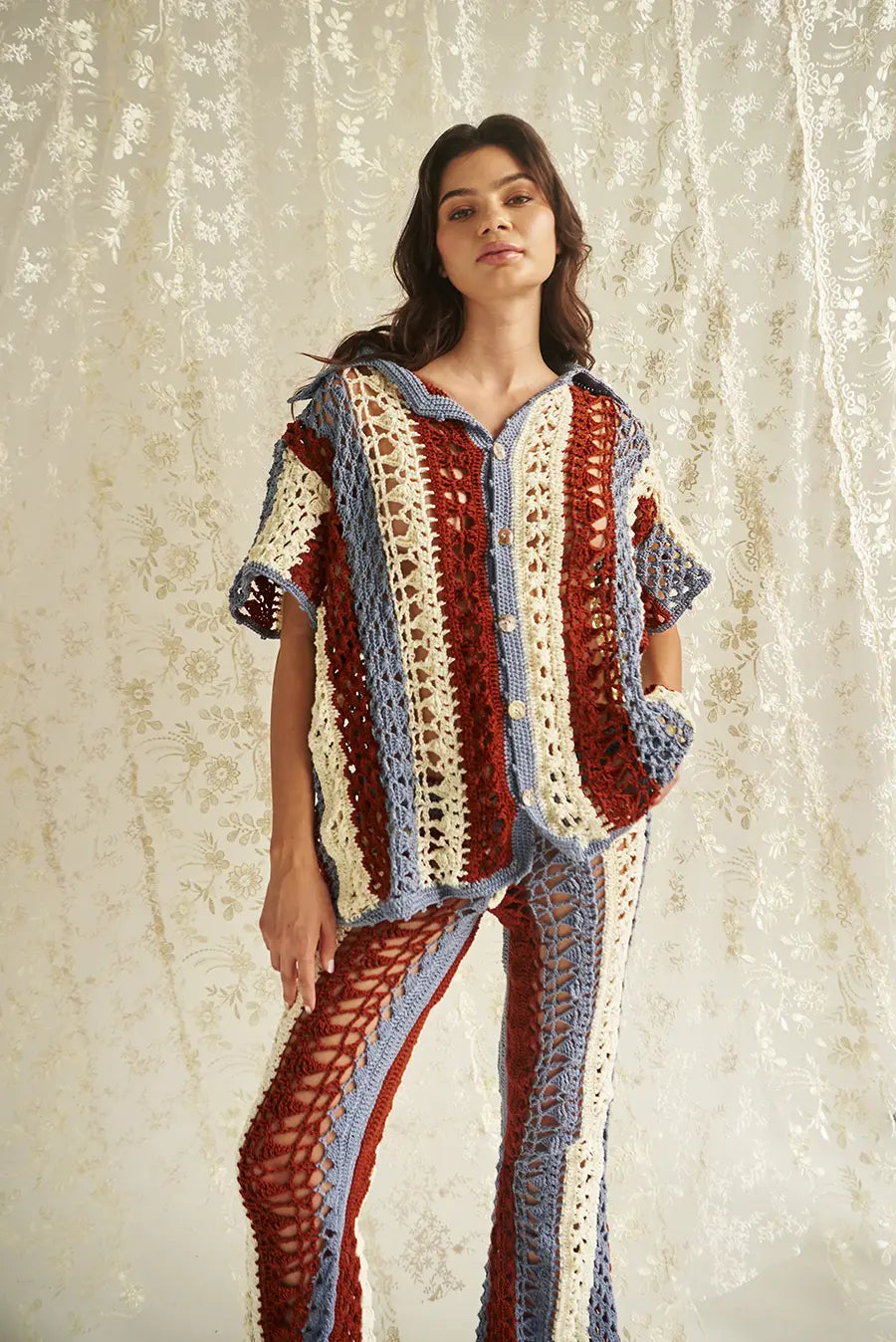 TERRA & BLUE STRIPPED TEE & TERRA & BLUE AFFAIR STRIPPED PANTS