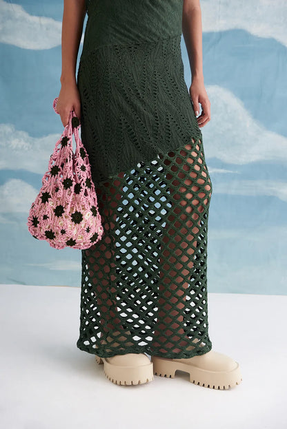 THE PETAL DANCE DRESS IN GREEN