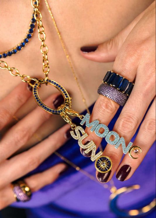 COLLAR DIJE "SUN" AND "MOON"